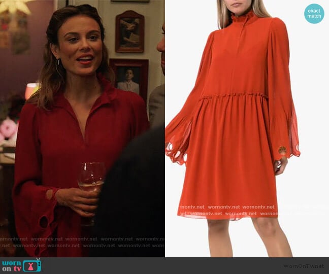 See by Chloe Embellished Georgette Dress worn by Noa Hamilton (Nathalie Kelley) on The Baker and the Beauty