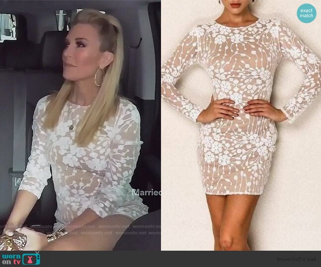 Sonja Gemma Mini Long Sleeve Dress worn by Tinsley Mortimer on The Real Housewives of New York City