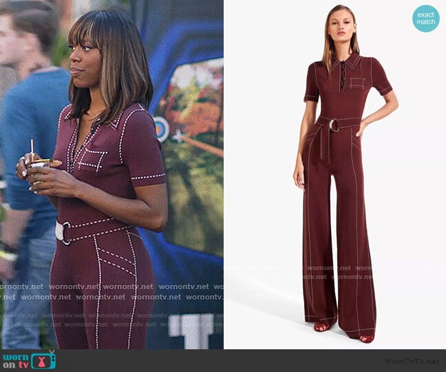 Staud Viv Jumpsuit worn by Molly Carter (Yvonne Orji) on Insecure
