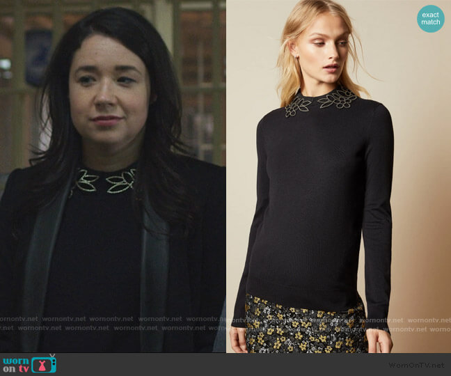 Ted Baker Azaleo Sweater worn by Marissa Gold (Sarah Steele) on The Good Fight