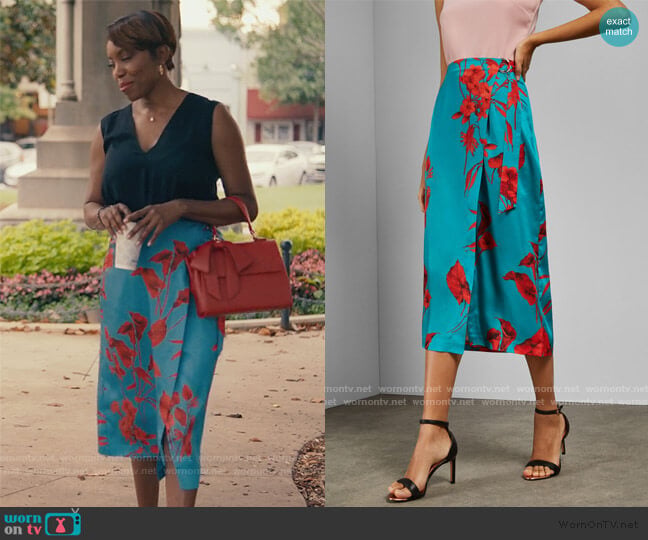 Ted Baker Lilyyy Fantasia Skirt worn by Helen Decatur (Heather Headley) on Sweet Magnolias