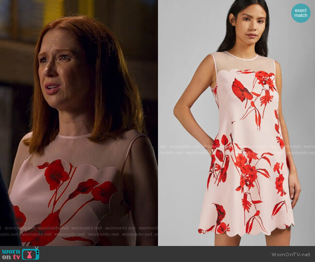 Ted Baker Jaazmin Dress worn by Kimmy Schmidt (Ellie Kemper) on Unbreakable Kimmy Schmidt