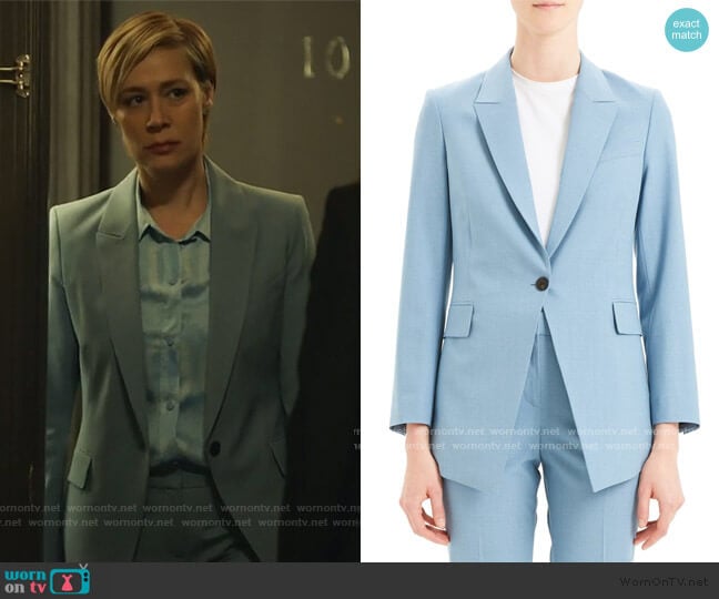 Theory Etienette B Good Wool Blend Suit Jacket worn by Bonnie Winterbottom (Liza Weil) on How to Get Away with Murder