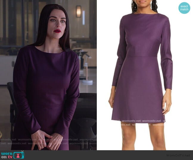 Theory Kamillina Long Sleeve Wool Dress worn by Lena Luthor (Katie McGrath) on Supergirl