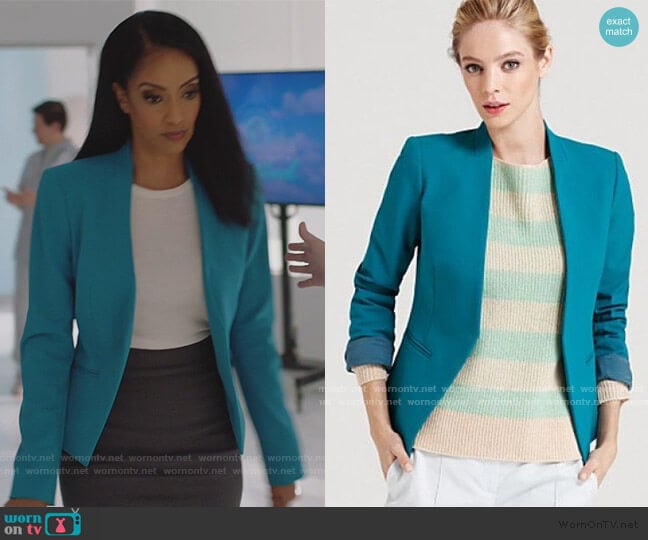 Theory Lanai Blazer worn by Kelly Olsen (Azie Tesfai) on Supergirl