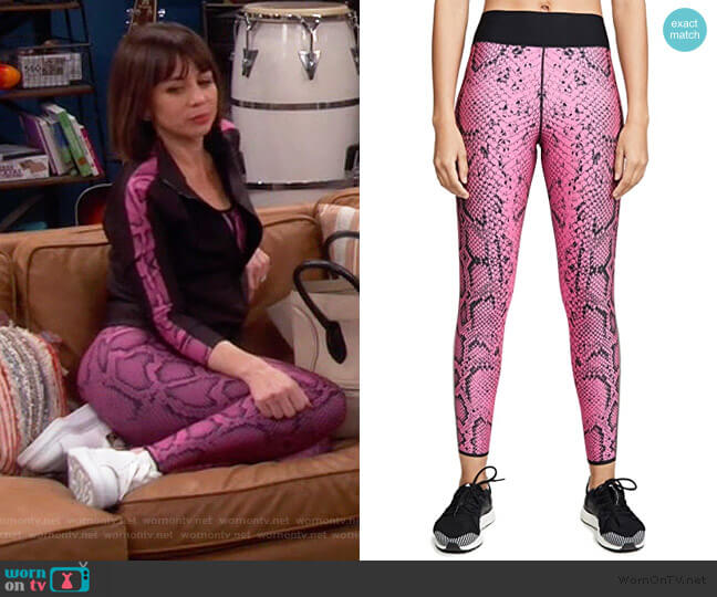 Ultracor Ultra High Python Leggings worn by Elizabeth (Natasha Leggero) on Broke