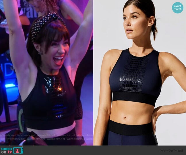 Ultracor Altitude Crocodile Crop Top worn by Elizabeth (Natasha Leggero) on Broke