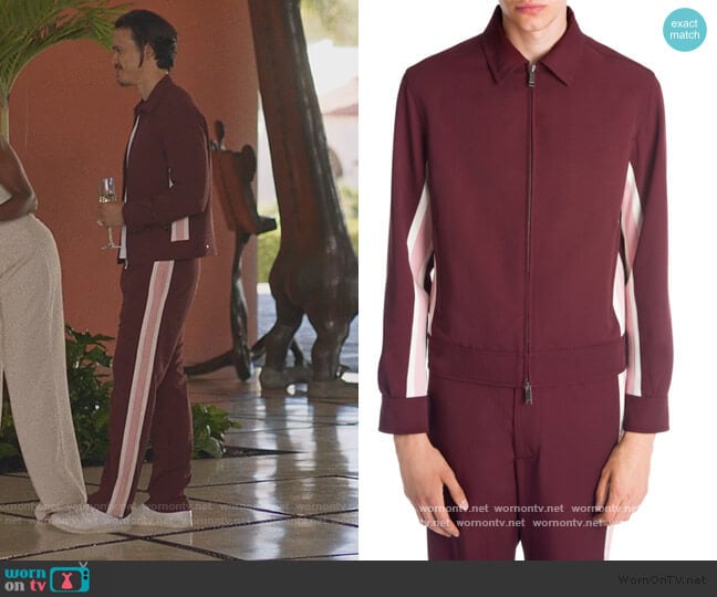 Valentino Striped Track Jacket