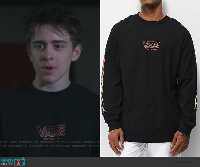 Vans Brimstone Flame Black Long Sleeve T-Shirt