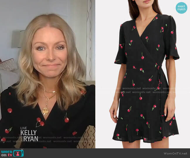 Rails Aimee Cherry Print Dress worn by Kelly Ripa on Live with Kelly and Mark
