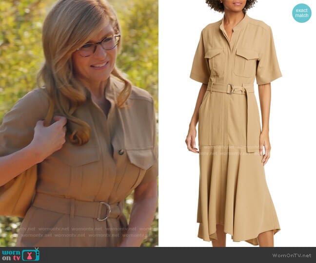 A.L.C. Emma Midi Shirtdress worn by Abby Clark (Connie Britton) on 9-1-1