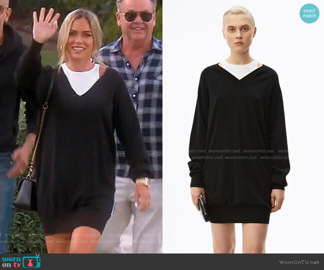 Alexander Wang Bi-Layer Sweater Dress worn by Teddi Mellencamp Arroyave on The Real Housewives of Beverly Hills