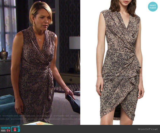 All Saints Cancity Patch Dress worn by Nicole Walker (Arianne Zucker) on Days of our Lives