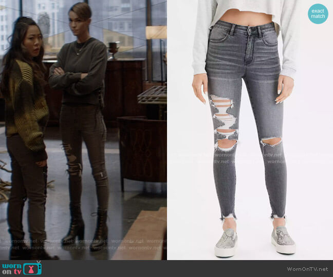 American Eagle AE Ne t Level Super High-Waisted Jegging worn by Kate Kane (Ruby Rose) on Batwoman