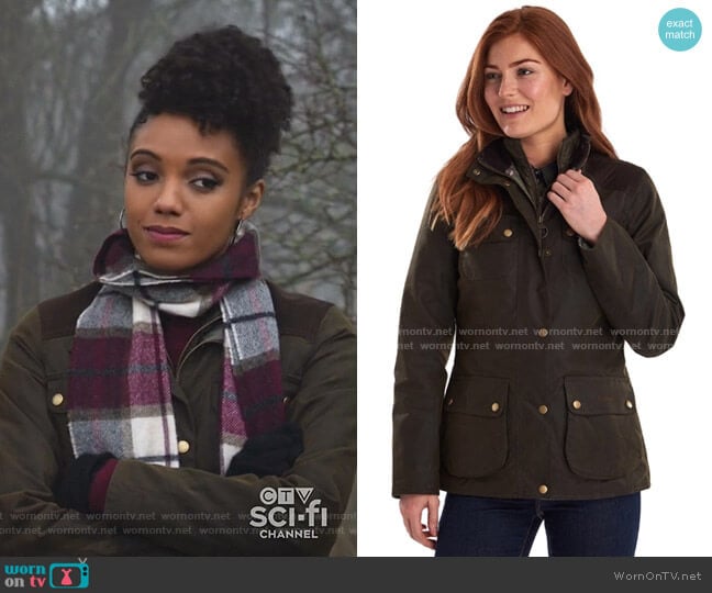 Barbour Dene Waxed Jacket worn by Charlie (Maisie Richardson-Sellers) on Legends of Tomorrow