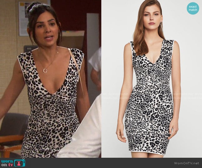 Bcbgmaxazria Mini Cocktail Dress worn by Gabi Hernandez (Camila Banus) on Days of our Lives
