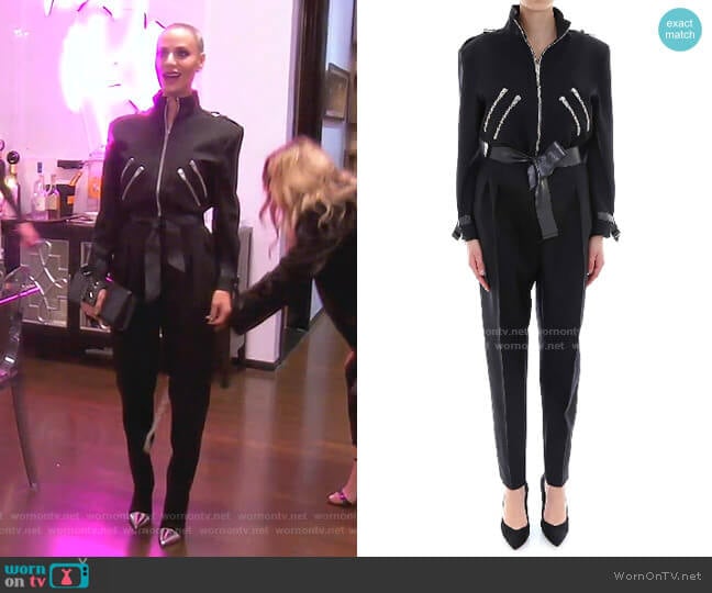 Celine New Wave Zipped Jumpsuit worn by Dorit Kemsley on The Real Housewives of Beverly Hills