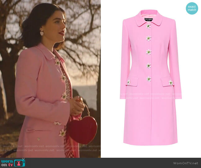 Dolce & Gabbana Embellished Wool Coat worn by Katy Keene (Lucy Hale) on Katy Keene