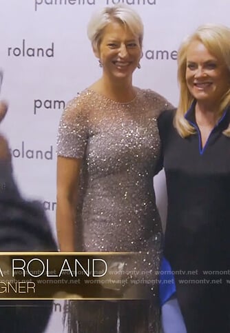 Dorinda’s sequin fringe dress on The Real Housewives of New York City