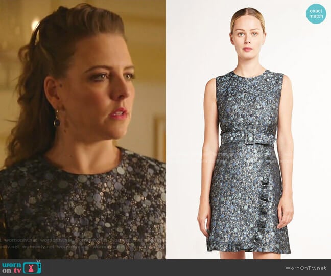 Elie Tahari Loren Dress worn by Amanda (Helene Yorke) on Katy Keene