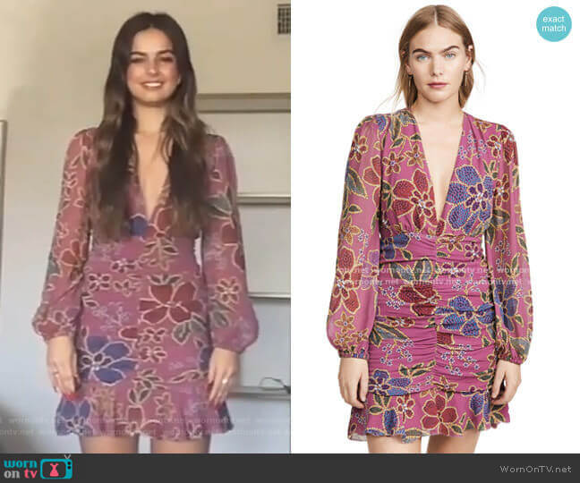 Farm Rio Floral Sparkle Mini Dress