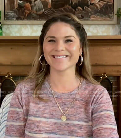 Jenna’s pink striped sweater on Today