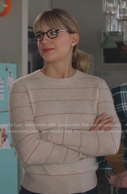 Kara’s striped sweater on Supergirl