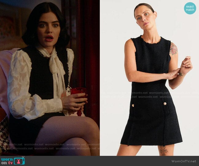 Mango Buttons Tweed Dress worn by Katy Keene (Lucy Hale) on Katy Keene