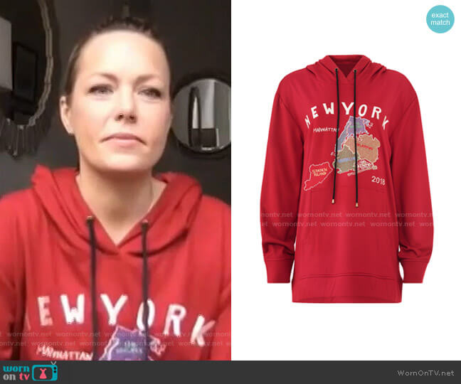 Nicole Miller New York Hoodie worn by Dylan Dreyer on Today