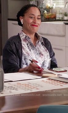 Rainbow’s paisley print jumpsuit on Black-ish