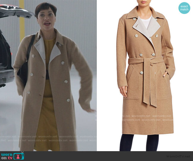 Rag & Bone Rach Wool Blend Reversible Coat worn by Lucca Quinn (Cush Jumbo) on The Good Fight