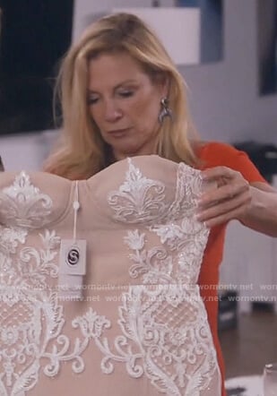 Ramona’s white lace midi dress on The Real Housewives of New York City