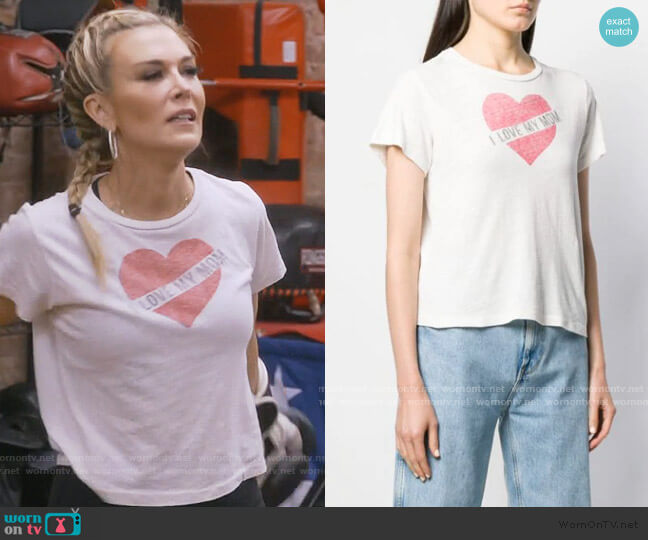 re/done I love my mom tee worn by Tinsley Mortimer on The Real Housewives of New York City
