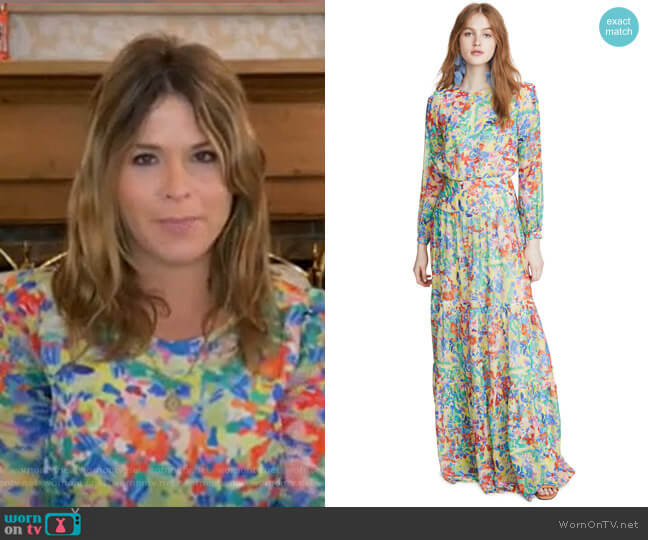 Saloni Isabel Long Dress worn by Jenna Bush Hager on Today