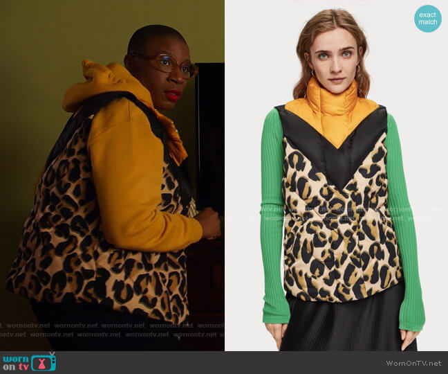 Scotch & Soda Color Block Vest worn by Henrietta Wilson (Aisha Hinds) on 9-1-1