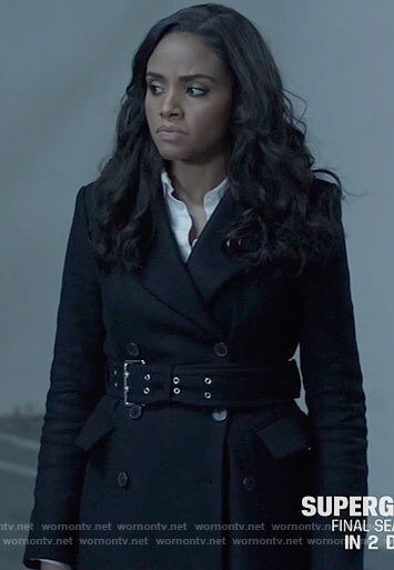 Sophie’s black belted coat on Batwoman