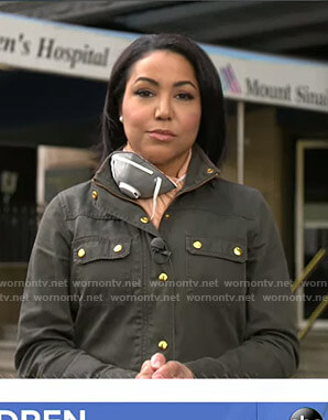 Stephanie’s green utility jacket on Good Morning America