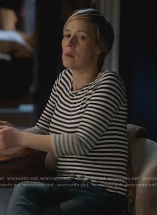 Bonnie’s stripe t-shirt on How to Get Away with Murder