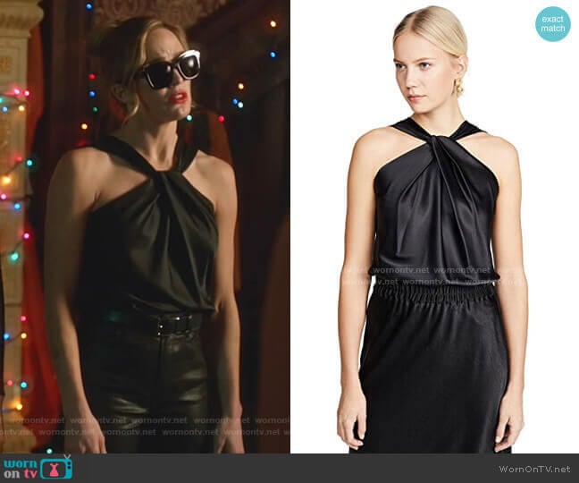 Theory Twist Top worn by Sara Lance (Caity Lotz) on Legends of Tomorrow