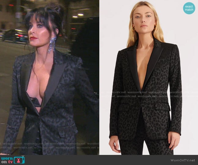 Veronica Beard Ashburn Dickey Jacket worn by Kyle Richards on The Real Housewives of Beverly Hills