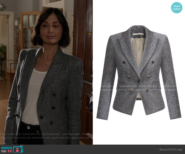Veronica Beard Diego Dickey Jacket worn by Cassandra Nightingale (Catherine Bell) on Good Witch