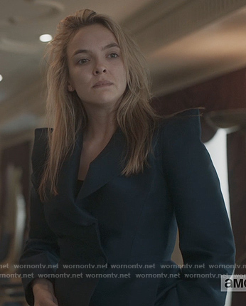 Villanelle’s blue puff shoulder blazer on Killing Eve