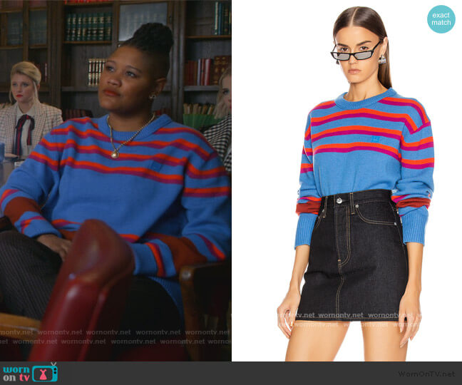 Acne Studios Nimah Stripe Sweater worn by Skye (Rahne Jones) on The Politician