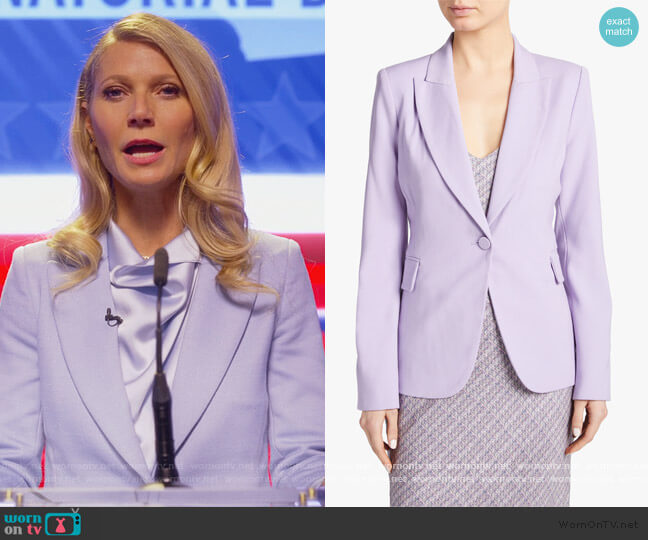 Adam Lippes Single-Breasted Blazer worn by Georgina Hobart (Gwyneth Paltrow) on The Politician