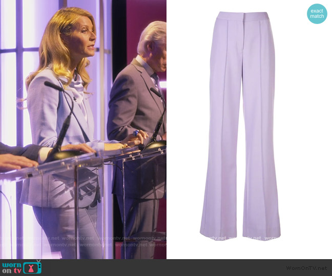 Adam Lippes Pintuck Wide-leg Trousers worn by Georgina Hobart (Gwyneth Paltrow) on The Politician