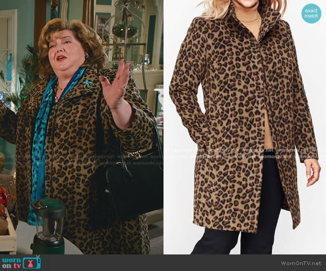 Talbots Albury Wool Stadium Coat worn by Martha Tinsdale (Catherine Disher) on Good Witch