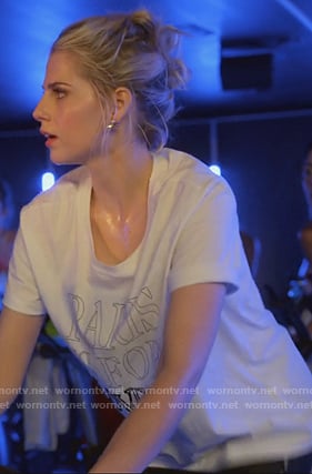 Astrid’s white Paris tee on The Politician