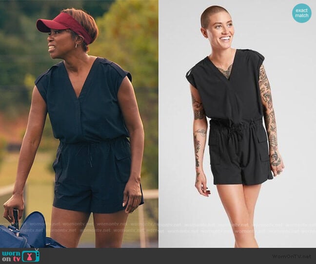 Athleta Sutton Romper worn by Helen Decatur (Heather Headley) on Sweet Magnolias