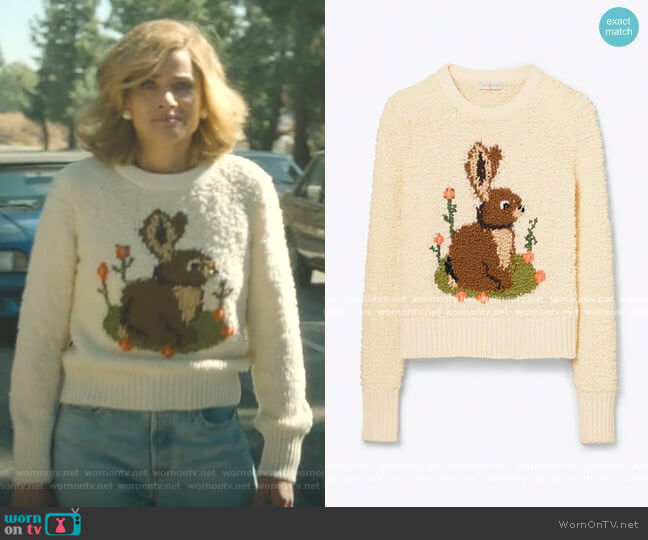 Tory Burch Bunny Intarsia Sweater worn by Betty Broderick (Amanda Peet) on Dirty John