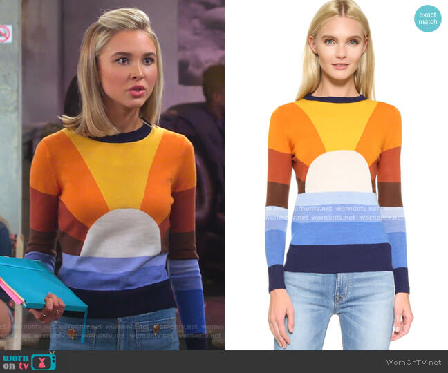 Stoned Immaculate California Dreamin Sweater worn by Katie Cooper (Isabel May) on Alexa & Katie